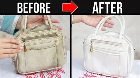 how to clean white chanel bag|white leather bag cleaner.